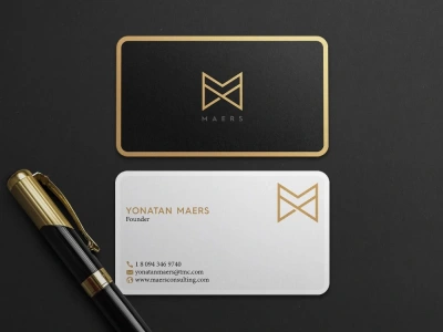 Modern luxury, elegant, professional business card design for your business