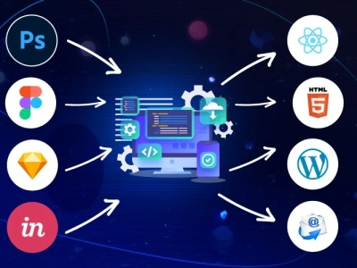 PSD | Figma |Sketch |Adobe XD design to React | HTML5