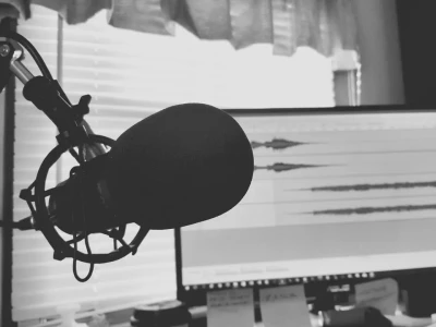 A professionally edited podcast episode (or series of)