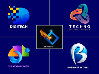 Modern luxury 3D logo design