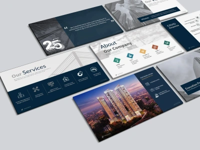 A creative and professional corporate marketing presentation