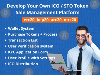 Erc20 bep20 token | ico Management Platform | Smart Contract Cryptocurrency