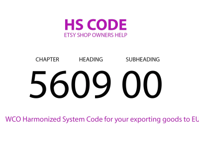 A Customs Tariff Number for your Etsy shop EU orders