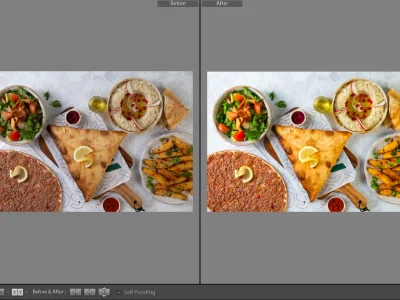 Color correction in Lightroom, photo editing