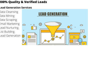 B2B lead generation, content marketing, social media & email marketing!