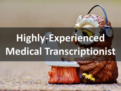 Highly accurate medical transcription from a pro