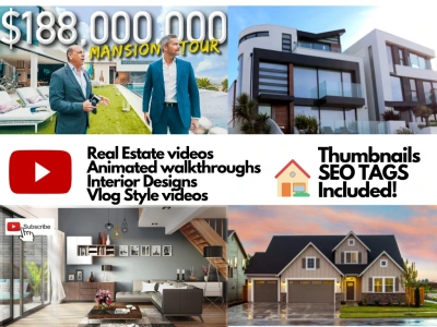 Real Estate Video Ads  Animated  interior design  walkthrough vlog luxury