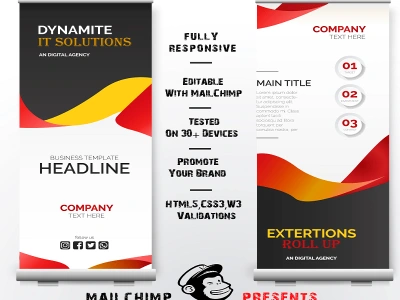 Responsive email template for newsletter use MailChimp
