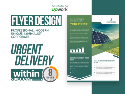 A professional business flyers design in 8 hours