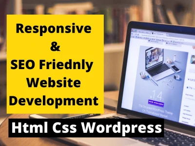 SEO friendly and responsive  HTML CSS & WORDPRESS website in 1 day