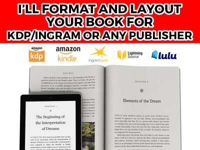 Your book formatted as print ready and ebook