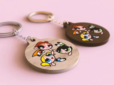 The files to cut and print your personalized keychain