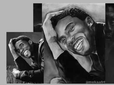Realistic charcoal portrait from your reference photo