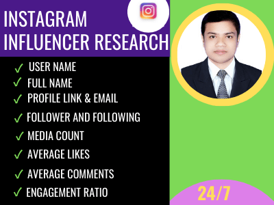 An expert virtual assistant to IG influencer research for your business.