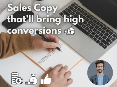 Sales copy that'll bring high conversions | Sales copywriter