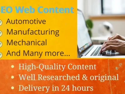 A High-Quality SEO friendly Web Content in just 24 hours
