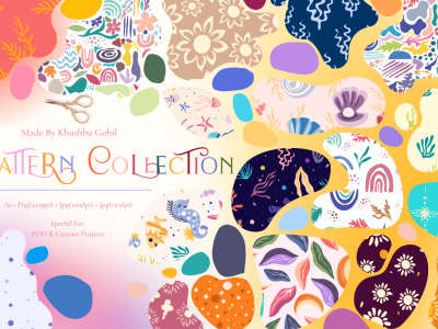 A fantastic abstract, nature, floral, boho Seamless pattern