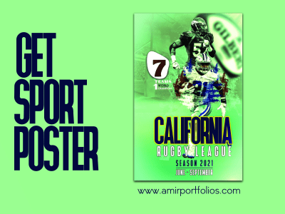 Professional sports flyer and poster
