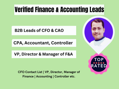 Finance Leads, Accoouting Leads, Accounting Lead Generation, CPA List
