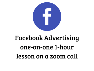 One-on-one Facebook Advertising lessons on a zoom call