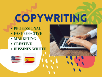 Very professional copywriting service in English and Spanish