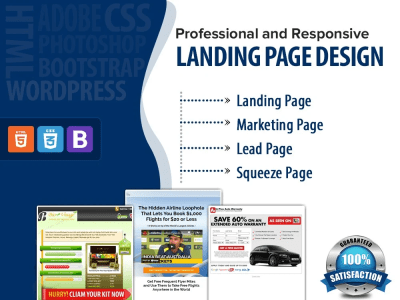 Professional Html Landing Page Design | Upwork