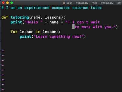 Computer Science tutoring for all levels; learn to build your own ...
