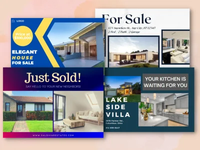 An eye-catching REAL ESTATE TEMPLATES for your business