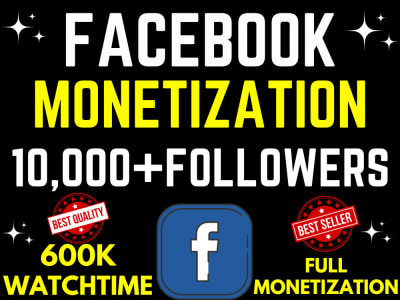 Facebook page monetization with 10,000 followers and 600k watch time