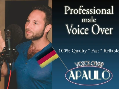 A professional high quality Voice Over in German ( Male)