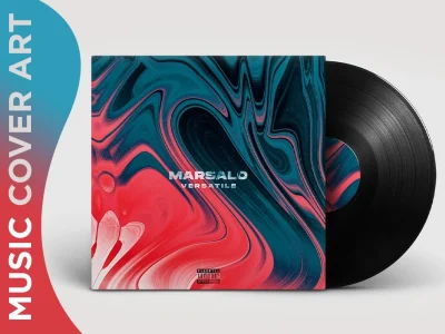 An abstract cover art for your music