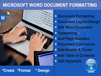 Microsoft Word Document Formatting and Document Design