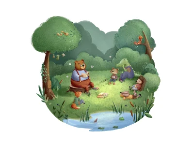 A beautiful animal illustration
