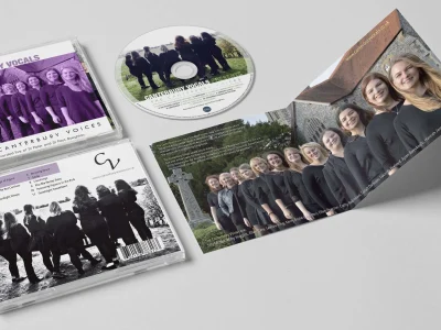CD album artwork design with all print files needed