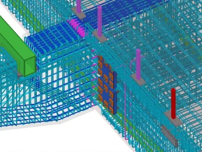 3D Rebar Detailing using Tekla Software