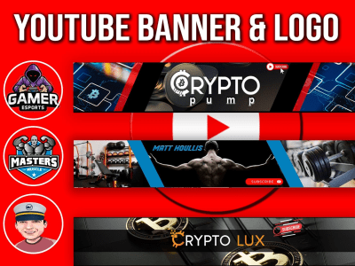 An eye catching youtube logo and Banner