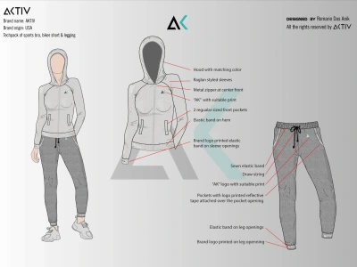 100% manufacture ready tech-pack for your clothing item