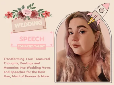 Vows or a wedding speech for Best Man, Maid of Honour or FOB in 24hrs+