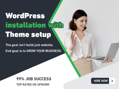 WordPress installation with Theme setup