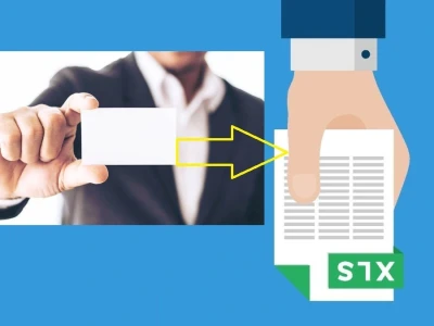 The details of business cards into an organized Excel file