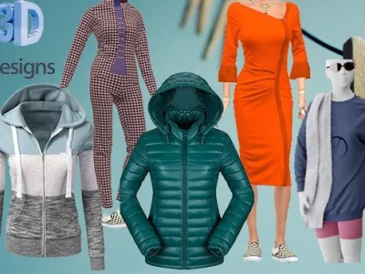 3D Clothing Design and Rendering and Annimation