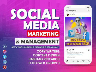 Budget Friendly Social Media Marketing Manager & Social Media Post Design