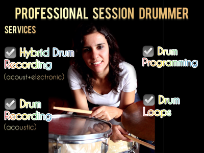 A creative hybrid drum recording (acoustic/electronic) for your music