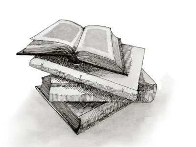 Pen sketch of everyday objects