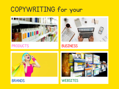 Explicit copywriting for your products, business, brands and websites