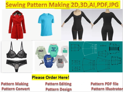 Sewing pattern designed for your business