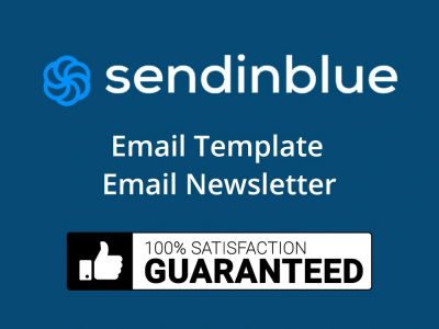 Responsive email template and newsletter for Sendinblue or Brevo