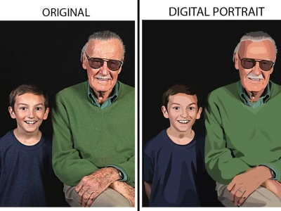Amazing  vector portrait from your photo