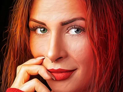 Your portrait to digital oil painting with realistic art style