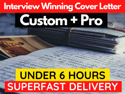 Job Winning Cover Letter, Resume writing, cover letter writing